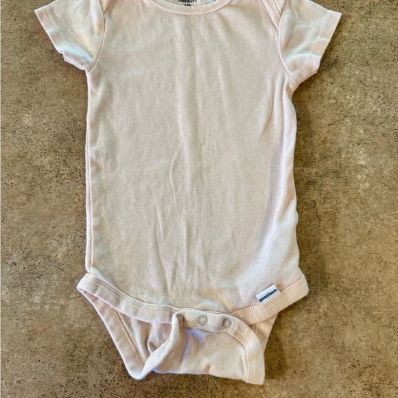 Gerber Infant Bodysuit Collection - Light Blue, Coral, Mustard, Peach,Size 6-9M - Picture 5 of 10